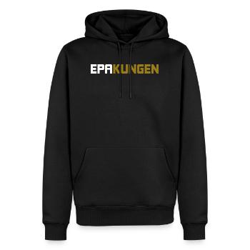 EPA KING - Men’s Premium Organic Hoodie - black - Front - Nico (187cm)