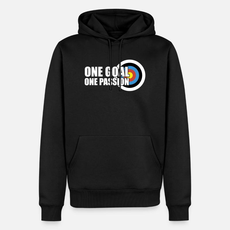 Archer flèche arc arc - Sweat à capuche Premium bio Homme - noir