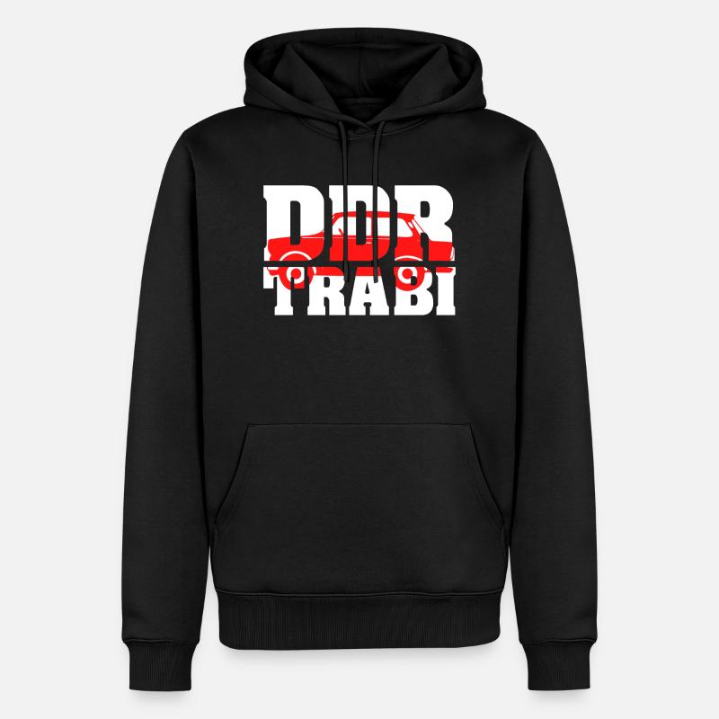 Trabi DDR - Männer Premium Bio Hoodie - Schwarz