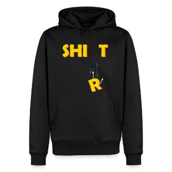 Shi (r) t Shirt Shit Graphic - Men’s Premium Organic Hoodie - black - Front - Nico (187cm)