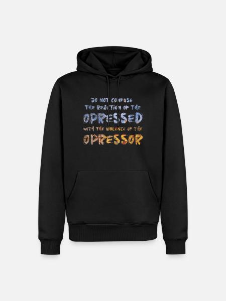 Widerstandsphrasen - Männer Premium Bio Hoodie - Schwarz