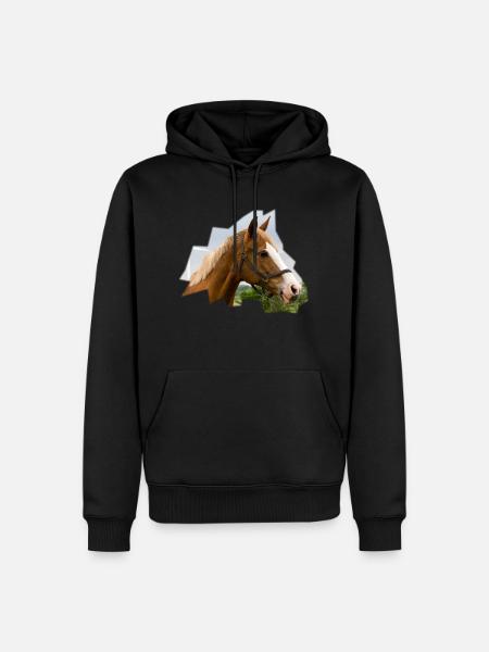Horse. Horse. - Men’s Premium Organic Hoodie - black