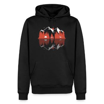 Bicycle Gavelbike Bikepacking - Men’s Premium Organic Hoodie - black - Front - Nico (187cm)