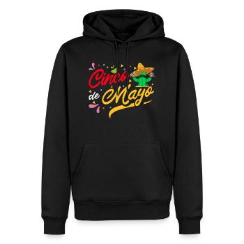 Cinco De Mayo Mexican Fiesta Mexique Cactus - Sweat à capuche Premium bio Homme - noir - Devant - Nico (187cm)