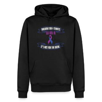 Rheumatoid Arthritis Not For Weak - Men’s Premium Organic Hoodie - black - Front - Nico (187cm)