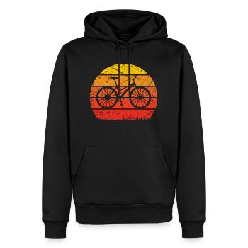 Vintage Sonne und Radfahren - - Männer Premium Bio Hoodie - Schwarz - Vorne - Nico (187cm)