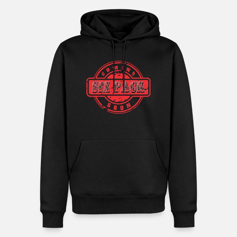 Six Pack Coming Soon 24 - Männer Premium Bio Hoodie - Schwarz