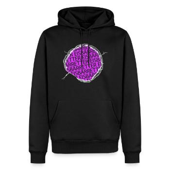witzig spruch aurora boreale veganer naturschutz - Männer Premium Bio Hoodie - Schwarz - Vorne - Nico (187cm)
