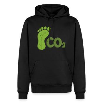 Protection du climat empreinte écologique Conservation de la nature - Sweat à capuche Premium bio Homme - noir - Devant - Nico (187cm)