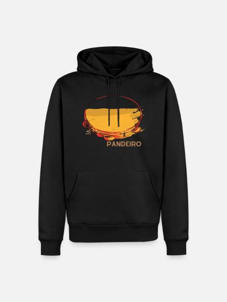 Pandeiro - Männer Premium Bio Hoodie - Schwarz