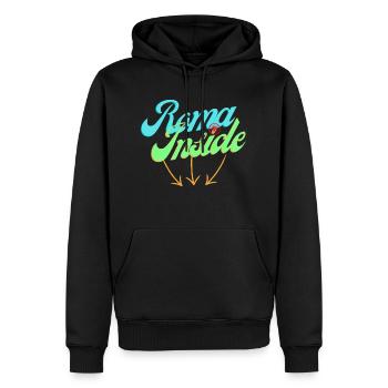 Rome Inside - Men’s Premium Organic Hoodie - black - Front - Nico (187cm)