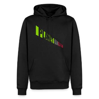 Planète sur le devis de profit - Sweat à capuche Premium bio Homme - noir - Devant - Nico (187cm)