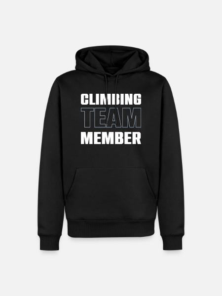 Climbing Team - Männer Premium Bio Hoodie - Schwarz