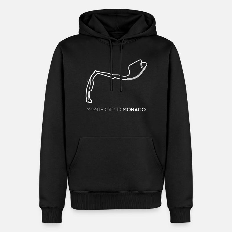 Monaco - Sweat à capuche Premium bio Homme - noir