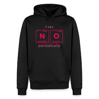 Je dis NON peropdiquement - ne soyez pas un béni-oui-oui! - Sweat à capuche Premium bio Homme - noir - Devant - Nico (187cm)