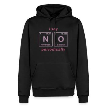 Je dis NON peropdiquement - ne soyez pas un béni-oui-oui! - Sweat à capuche Premium bio Homme - noir - Devant - Nico (187cm)