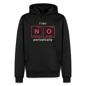 Je dis NON peropdiquement - ne soyez pas un béni-oui-oui! - Sweat à capuche Premium bio Homme - noir - Devant - Nico (187cm)