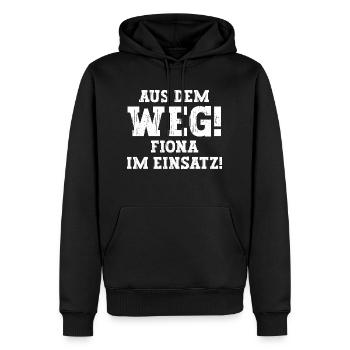 Fiona Lustiger Spruch Vorname Name Fiona - Männer Premium Bio Hoodie - Schwarz - Vorne - Nico (187cm)