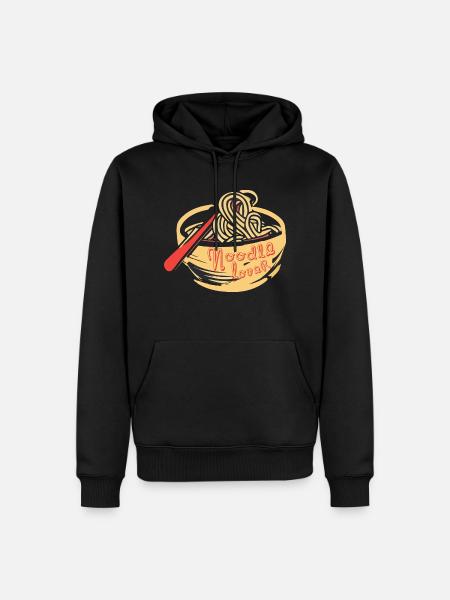 NOODLES - Men’s Premium Organic Hoodie - black