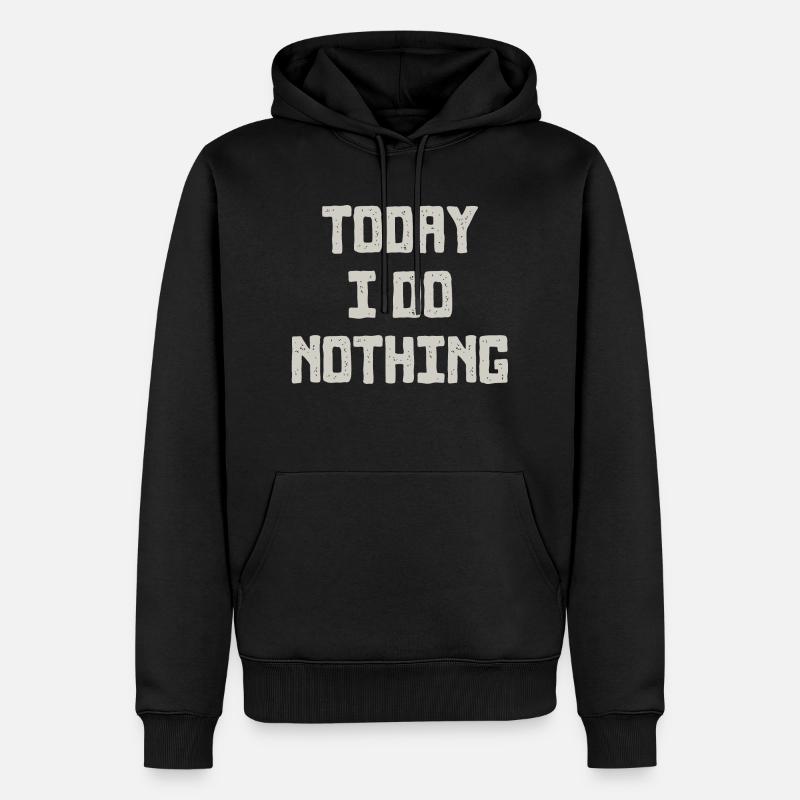 TODAY - Männer Premium Bio Hoodie - Schwarz