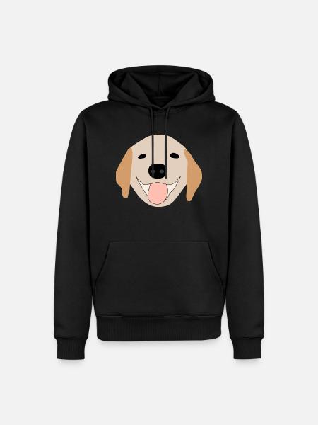 Golden Retriever 1 - Männer Premium Bio Hoodie - Schwarz