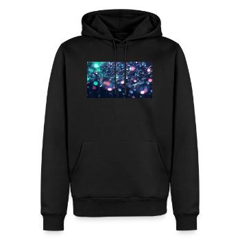 Blasen - Männer Premium Bio Hoodie - Schwarz - Vorne - Nico (187cm)