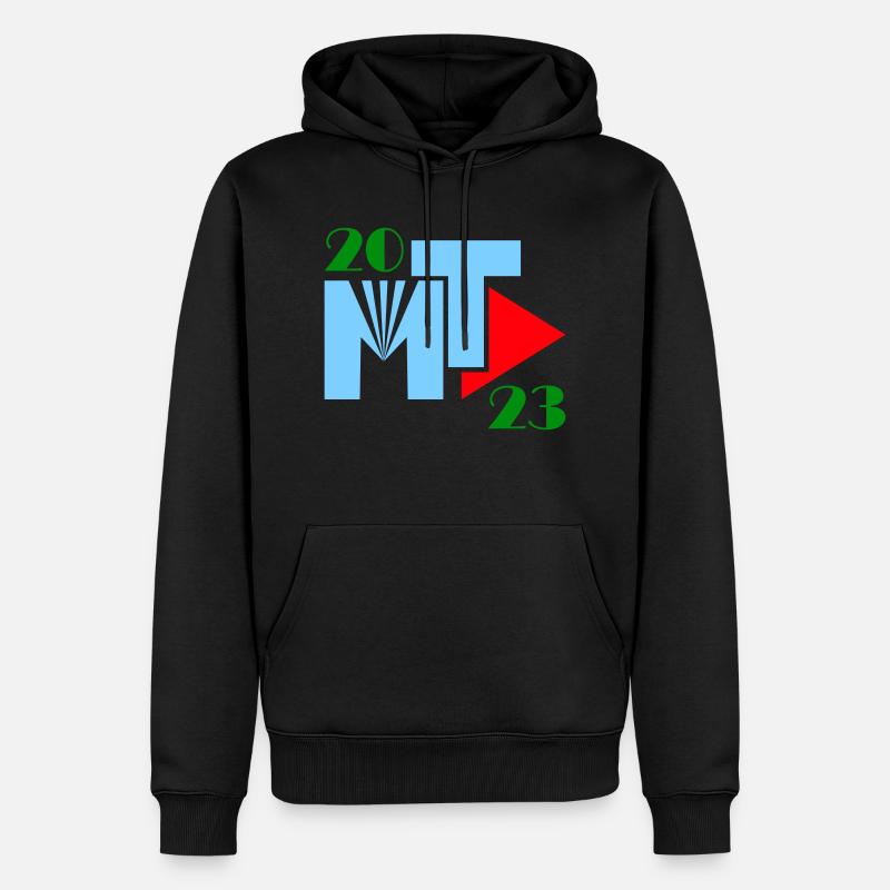 MT2023 logo layers final - Männer Premium Bio Hoodie - Schwarz