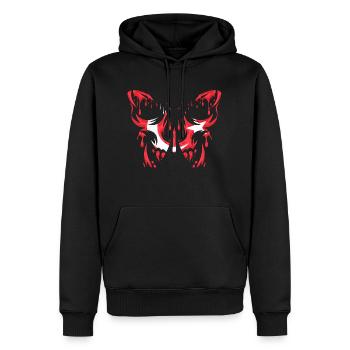 Turquie Pays Drapeau États officiels Continent - Sweat à capuche Premium bio Homme - noir - Devant - Nico (187cm)