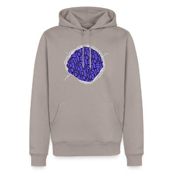 dinosaur moon animal cool beards beard - Männer Premium Bio Hoodie - Taupe - Vorne - Nico (187cm)