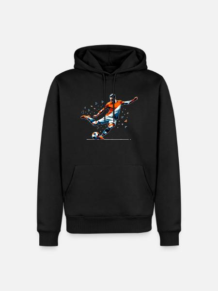 Soccer Pays-Bas - Sweat à capuche Premium bio Homme - noir
