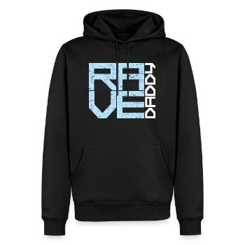 Rave Daddy EDM Techno Musik Raver Party Festival - Männer Premium Bio Hoodie - Schwarz - Vorne - Nico (187cm)