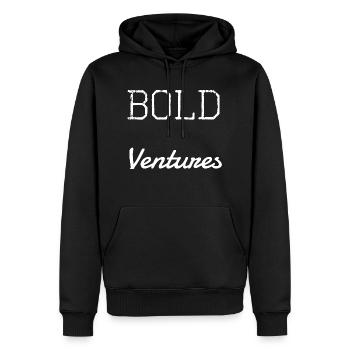 idée cadeau d’anniversaire humour - Sweat à capuche Premium bio Homme - noir - Devant - Nico (187cm)