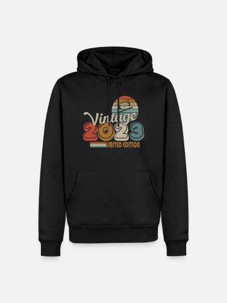 2023 - Männer Premium Bio Hoodie - Schwarz