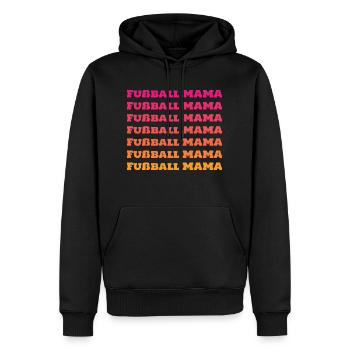 Fußball Mama Spieler Mama - Männer Premium Bio Hoodie - Schwarz - Vorne - Nico (187cm)