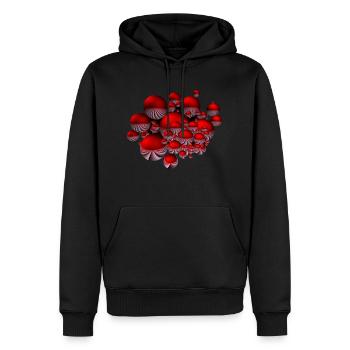Shirt mit Kugel-Design - Männer Premium Bio Hoodie - Schwarz - Vorne - Nico (187cm)