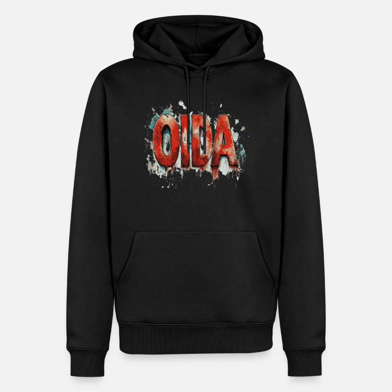 OIDA - Mec ! - Sweat à capuche Premium bio Homme - noir