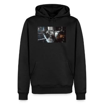 Lost in Space 1 1 - Männer Premium Bio Hoodie - Schwarz - Vorne - Nico (187cm)