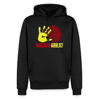 Forensic Science Major Forensic-Aholic Forensics - Männer Premium Bio Hoodie - Schwarz - Vorne - Nico (187cm)