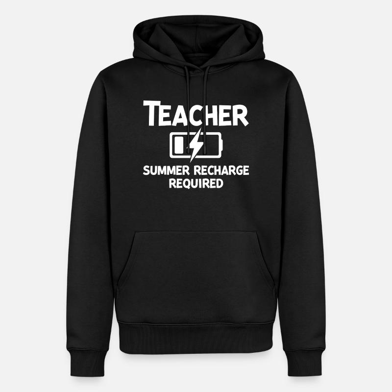 Recharge d’été pour les enseignants - Sweat à capuche Premium bio Homme - noir