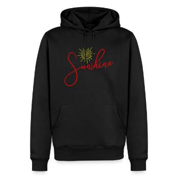Icône du soleil du soleil - Sweat à capuche Premium bio Homme - noir - Devant - Nico (187cm)