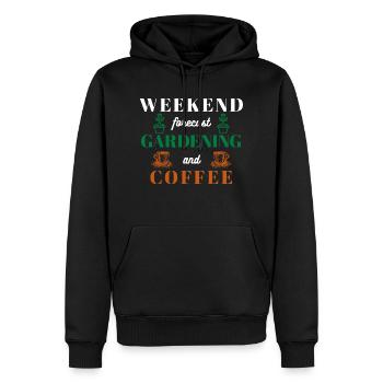 Garten-Spruch - Männer Premium Bio Hoodie - Schwarz - Vorne - Nico (187cm)