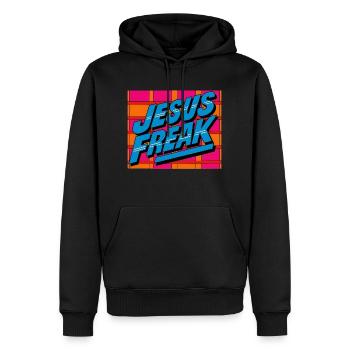 Jesus-Freak - Männer Premium Bio Hoodie - Schwarz - Vorne - Nico (187cm)