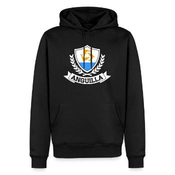 Anguilla - Männer Premium Bio Hoodie - Schwarz - Vorne - Nico (187cm)