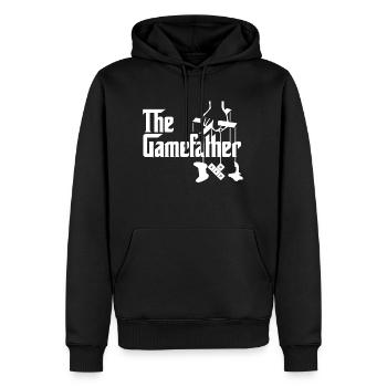 Gamer Tshirt - Männer Premium Bio Hoodie - Schwarz - Vorne - Nico (187cm)