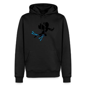Fee griechischen Mythen - Männer Premium Bio Hoodie - Schwarz - Vorne - Nico (187cm)