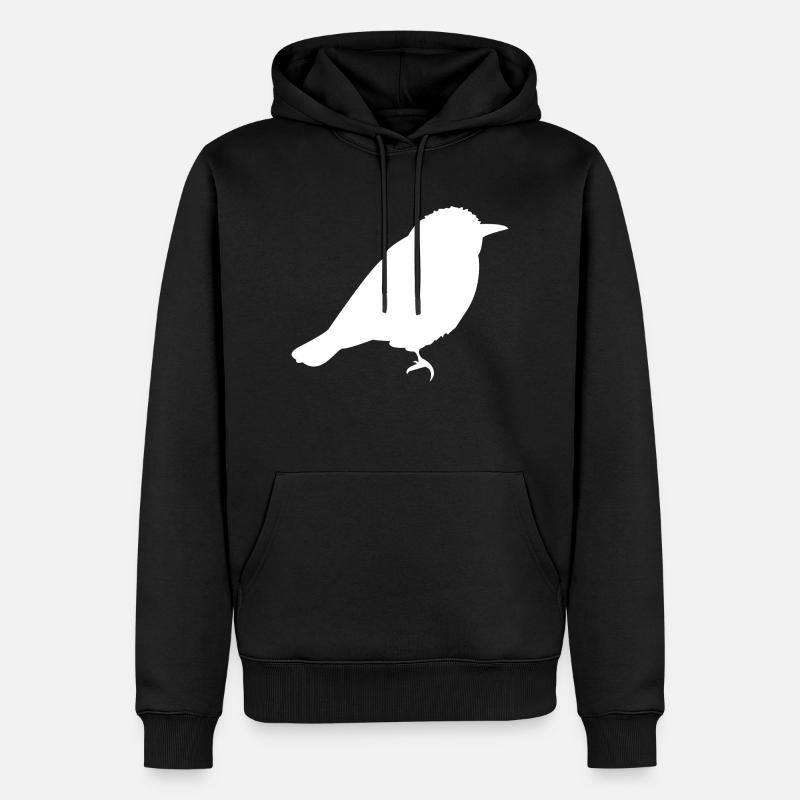 Spatz - Männer Premium Bio Hoodie - Schwarz