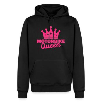 Motorbike queen - Men’s Premium Organic Hoodie - black - Front - Nico (187cm)
