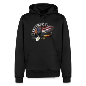 kl_linedance32 - Männer Premium Bio Hoodie - Schwarz - Vorne - Nico (187cm)