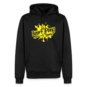 beer pong sports - Männer Premium Bio Hoodie - Schwarz - Vorne - Nico (187cm)