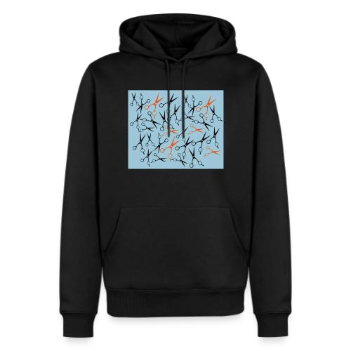 Scherenmaske Schwarzer Hintergrund - Männer Premium Bio Hoodie